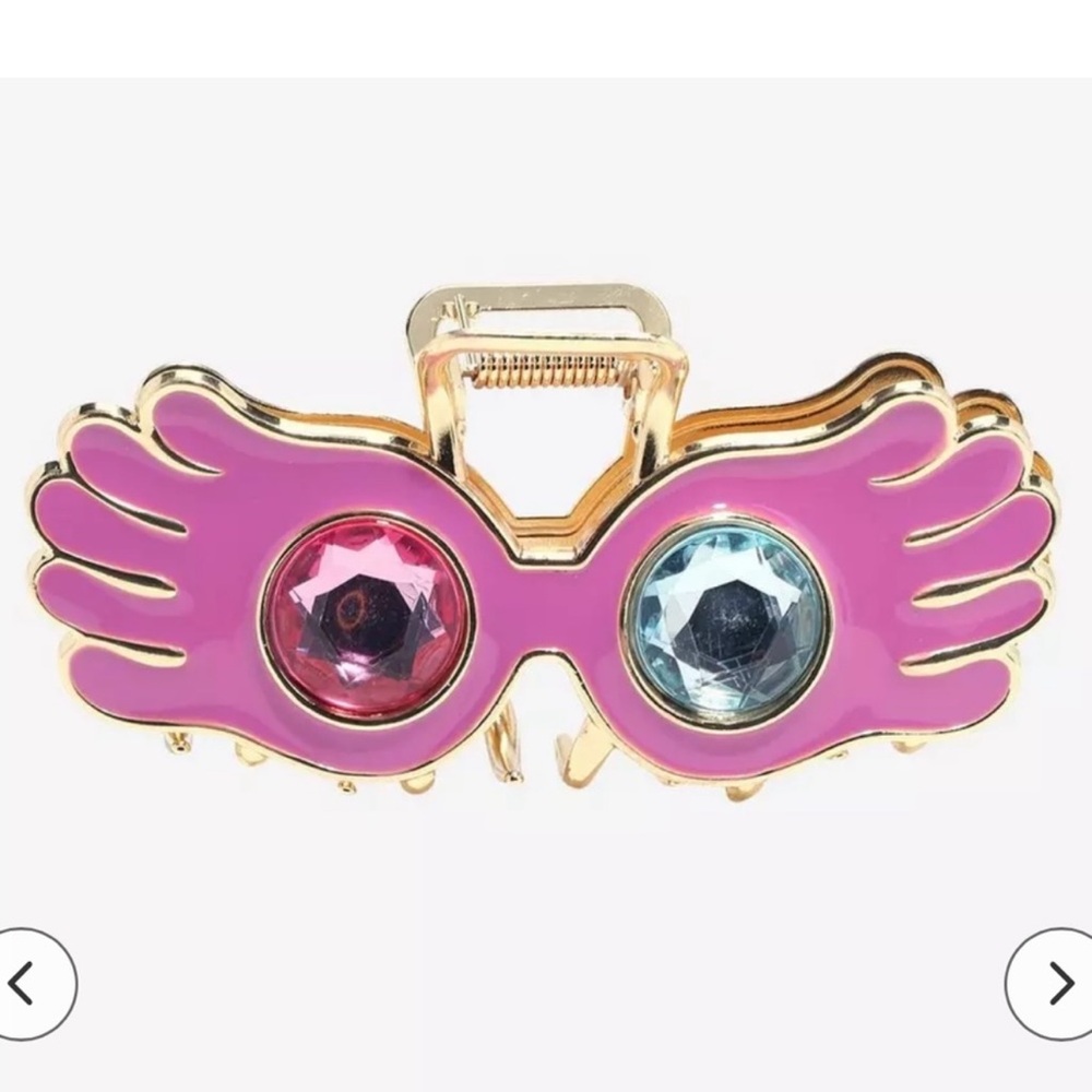 NWT Harry Potter Luna Lovegood Pink Hair Claw Clip For Women